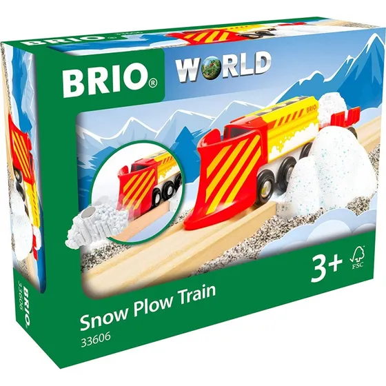 BRIO World Treno Spazzaneve 4 Pezzi, 3+