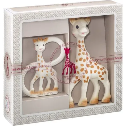 Sophie de Giraf Set Regalo Nascita con Anello Dentizione 100% Gomma Naturale