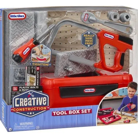 Little Tikes Cassetta Attrezzi Giocattolo Educativo 7 Pezzi