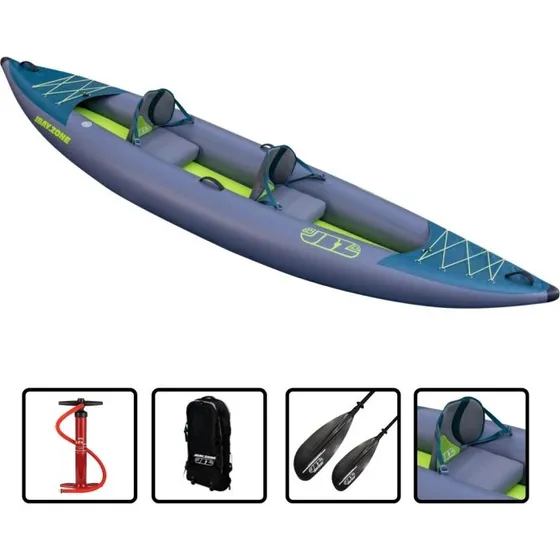 JBAY.ZONE NEON Kayak Gonfiabile Biposto 375x100cm