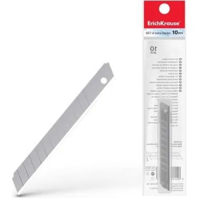 Erichkrause Lame di Ricambio 10 Pezzi 9x0,5 mm Acciaio Segmentato