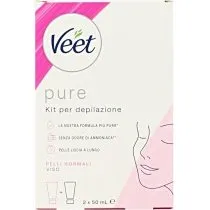 Veet Pure Kit Epilazione Viso 2x50ml Pelli Normali