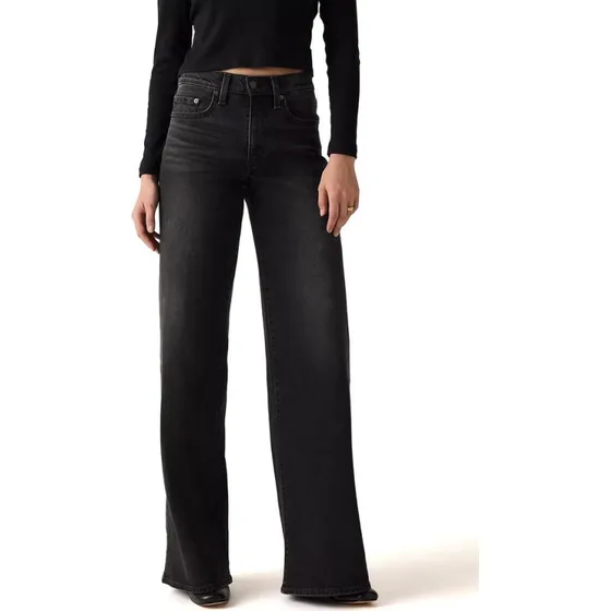 Levi's Jeans 728 HR Wide Leg Nero