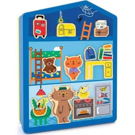 Djeco InZeHouse - Scatola Magnetica con Gatti