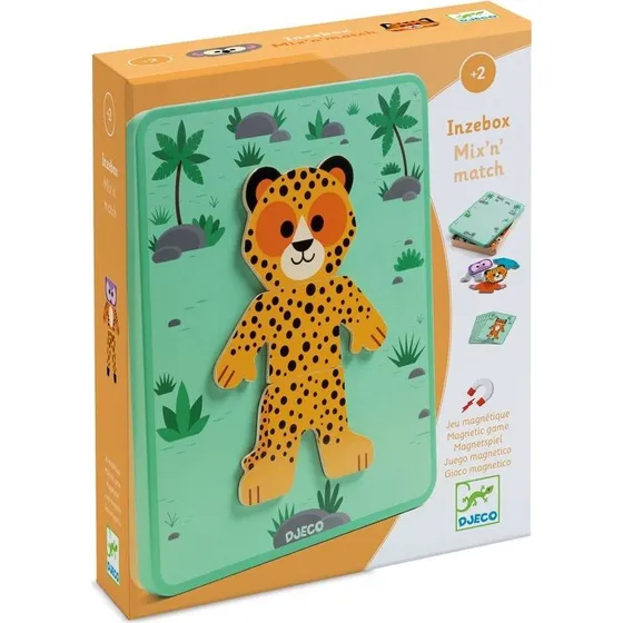 Djeco Magnetic Game Animals - Inzebox Mix´n´match