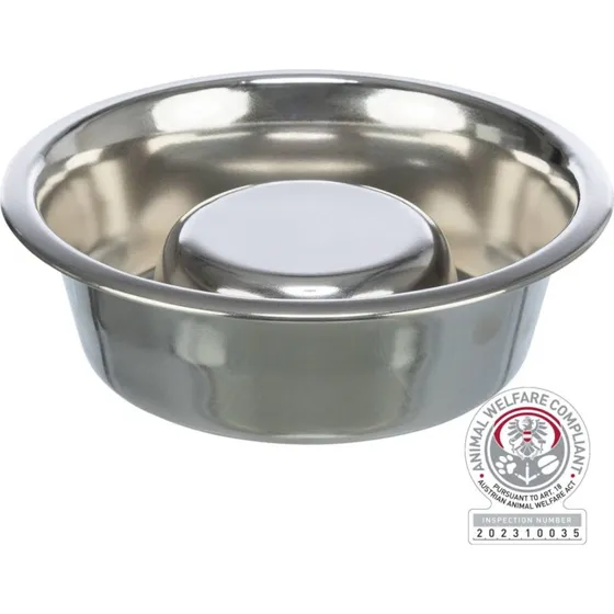 Trixie Ciotola in Acciaio Inox Antingozzamento 0,6L/1,1L/1,5L