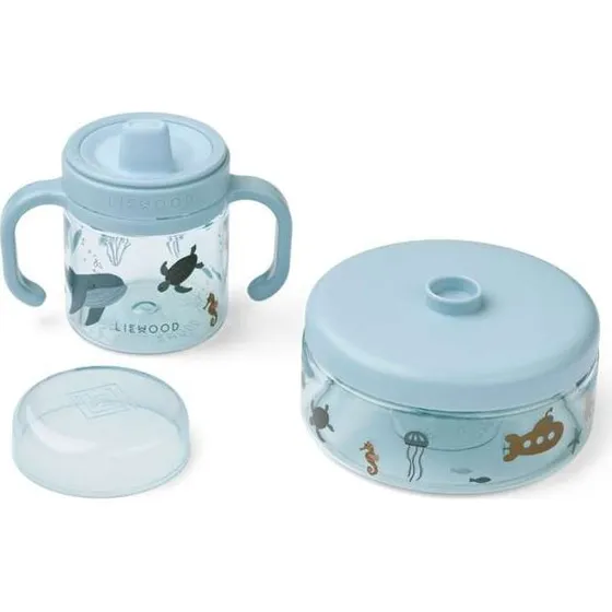 Liewood Beatrix Set Stoviglie Creatura Marina Sandy