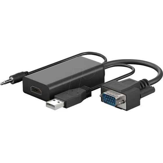 Marca: Adattatore VGA a HDMI con Jack 3,5 mm, 16 cm