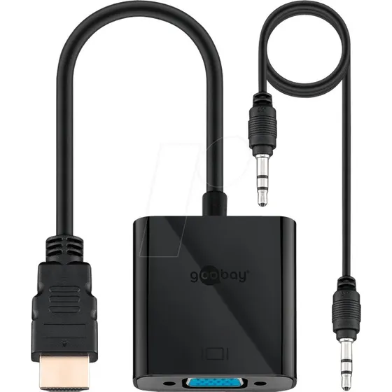 Goobay 68793 Adattatore HDMI M/F VGA con Audio