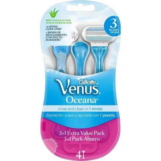 Gillette Venus Oceana Rasoio Usa e Getta 3+1