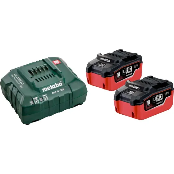 Metabo Basis-Set 2x 18V 5,5 Ah LiHD