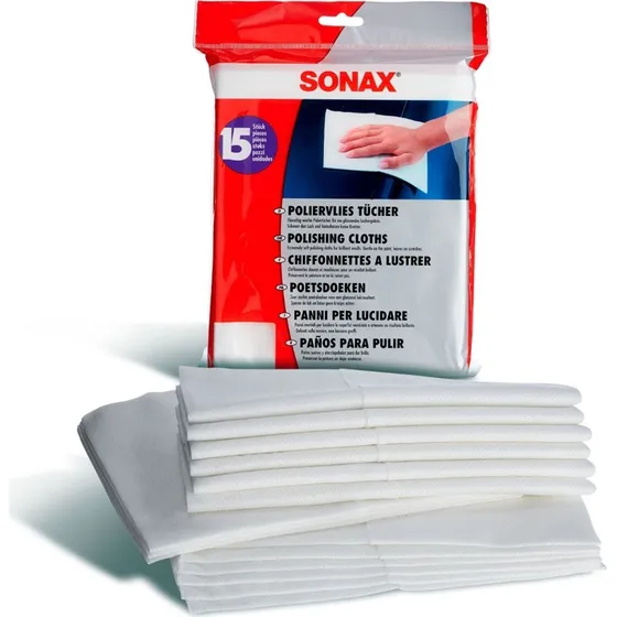 SONAX Panni per Lucidare 15 Pezzi - Senza Graffi