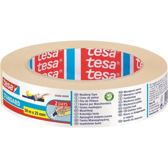 Tesa Nastro Adesivo per Mascheratura 25mm x 50m