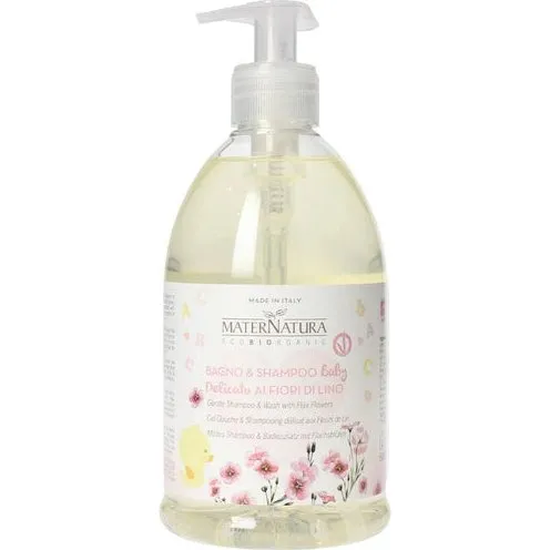 Maternatura Bagno & Shampoo Baby Delicato ai Fiori di Lino 500ml