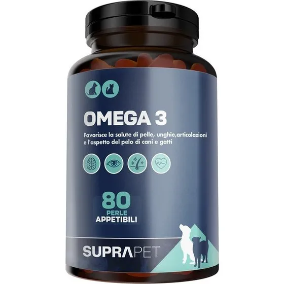 Suprapet Omega 3 80 Perle Olio di Pesce 70%
