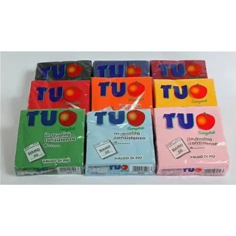 Essebidue Tovaglioli Monouso Nero 2 Veli 50pz