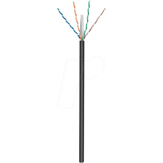 Cavo di rete esterno CAT6 U/UTP 100m nero