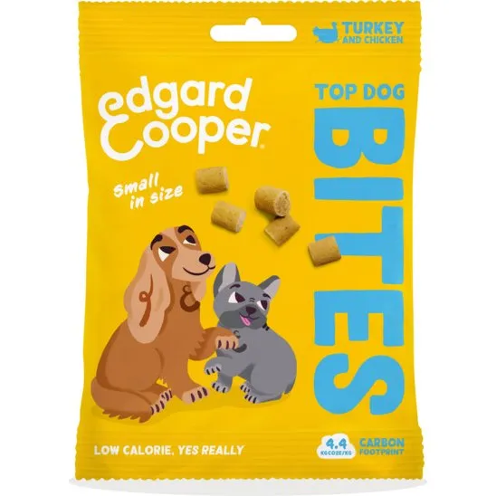 Edgard&Cooper Bites Snack Piccoli Tacchino e Pollo 50g