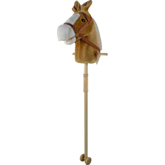 Cavallo con Bastone Smontabile Marrone per Bambini