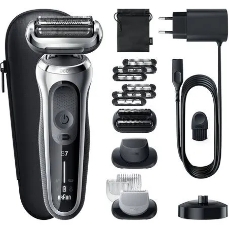 Braun Series 7 360 Flex Rasoio Barba Argento