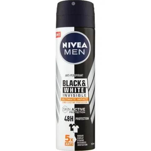 Nivea Black & White Invisible Ultimate Impact Spray 150ml