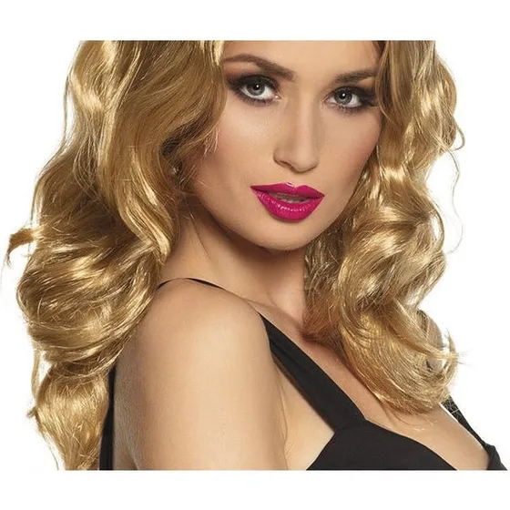Langhaarperücke Blonde Wellen - Parrucca Bionda Lunga Ricci