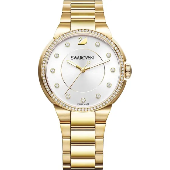Swarovski Orologio City 5213729 Donna Quarzo Oro Giallo