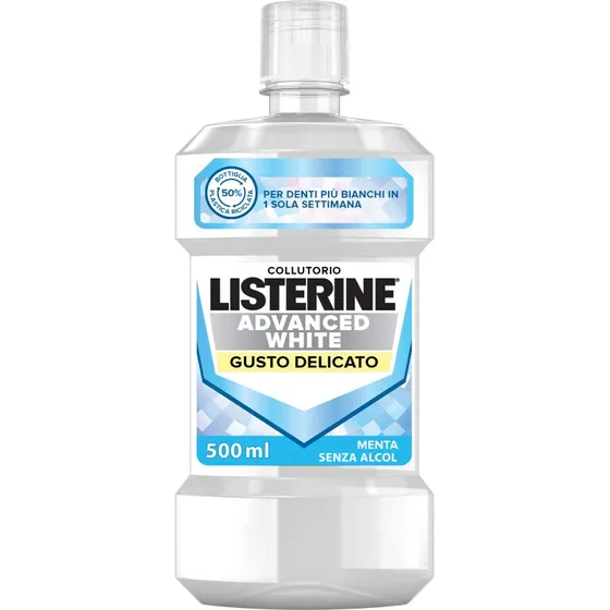 Listerine Advanced White Gusto Delicato 500 ml