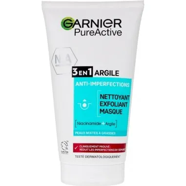 Garnier PureActive 3 in 1 Detergente All'Argilla