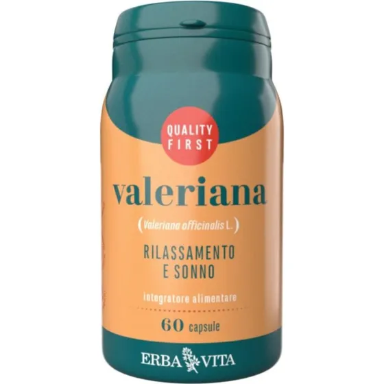 Valeriana 500 mg 60 Capsule - Integratore per Sonno e Rilassamento