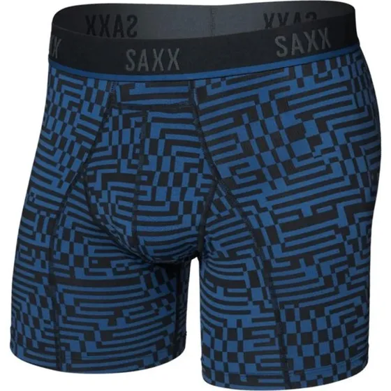Saxx Kinetic Light-Compres Mesh Boxer Brief Navy Dawn