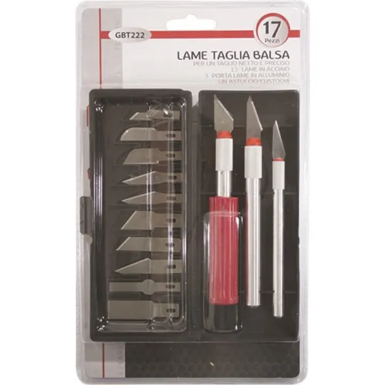 Kombo Mini Set Coltelli Taglia Balsa 13 Lame