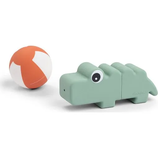 Done by Deer Gioco da Bagno Croco Verde Silicone