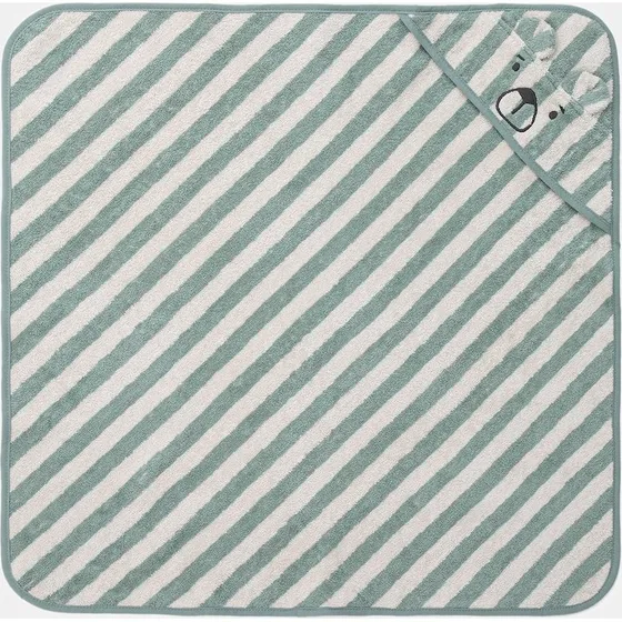 Liewood Albert Asciugamano con Cappuccio Peppermint/Creme
