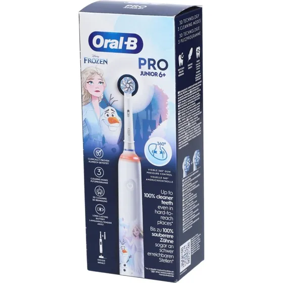 Oral-B Pro Junior 6+ Frozen, bianco
