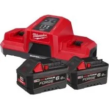 Milwaukee M18 FORGENRG-602 Kit Energia 2 Batterie 6Ah + Caricabatterie Rapido