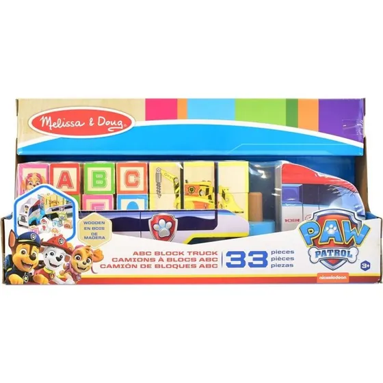Melissa & Doug PAW Patrol Camion Legno con Blocchi Alfabeto