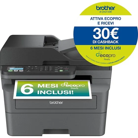 Brother MFC-L2827DWXL Stampante Laser Monocromatica A4 WiFi