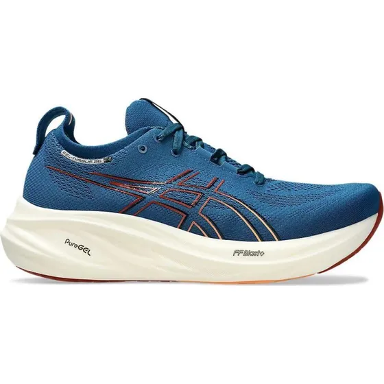 Asics Gel Nimbus 26 1011B794-404 Blu Arancio Uomo