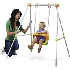 Smoby La Dolce Altalena in metallo con seggiolino evolutivo