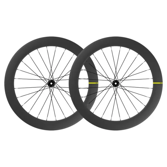 Mavic Cosmic SL 65 Ruota Anteriore 28" Carbone Nero