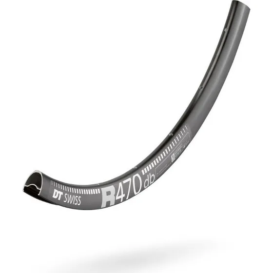 DT Swiss R470 Cerchio 28" 24 Fori Nero Tubeless Ready