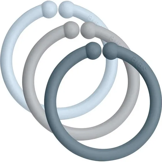 BIBS Loops Confezione da 12 - Baby Blue/Cloud/Petrol