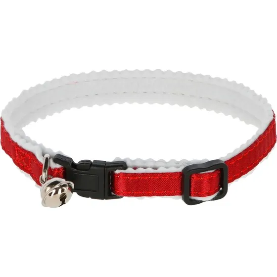 Agri Zoo Collare Gatto Riflettente Rosso 10 mm con Campanellino