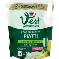 Chanteclair Vert Ecodetergente Piatti Limone e Basilico 1000ml
