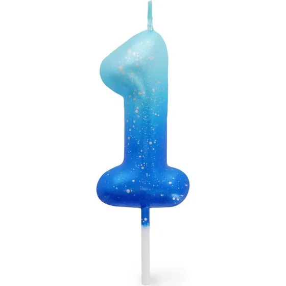 Legami Candela Torta Blu Numero 1