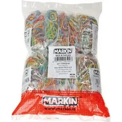 Markin - Elastici Gomma Assortiti 1kg in 10 Sacchetti da 100g