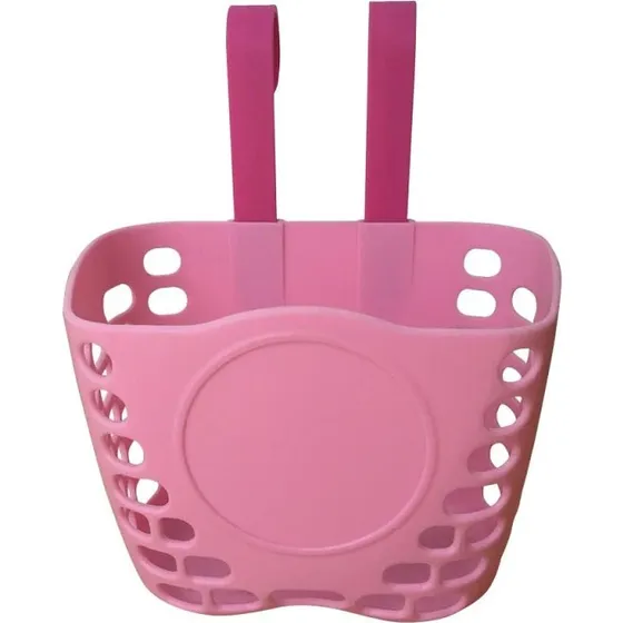 MVTEK Cestino Bici Junior Rosa 18x12x15cm Attacco Manubrio