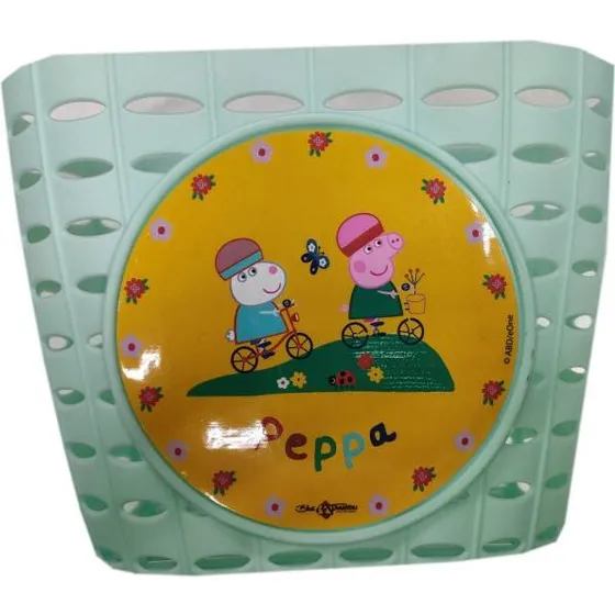 Peppa Pig Cestino Bicicletta Bici Fashion Verde/Giallo