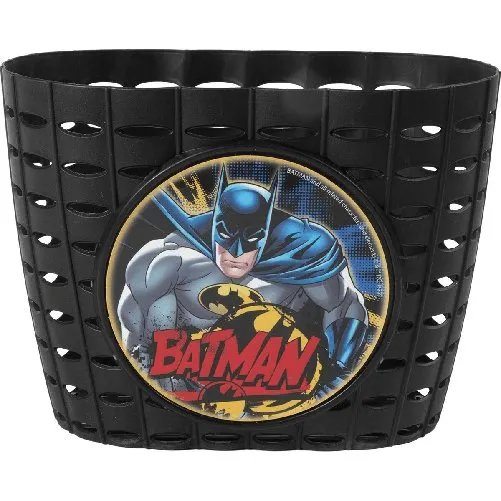 Batman Cestino Bici per Bambini CZ10961 Nero/Giallo